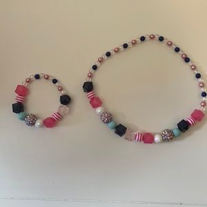 Bead necklace and bracelet